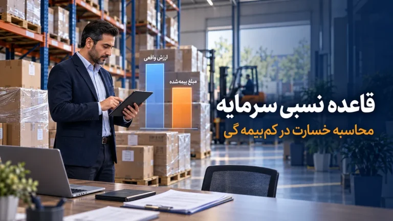 قاعده نسبی سرمایه در بیمه آتش‌سوزی و محاسبه خسارت با مثال